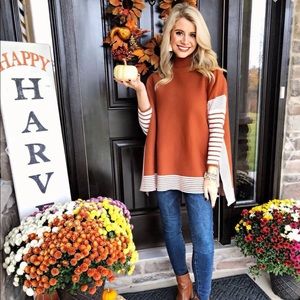 NWT knit cape sweater